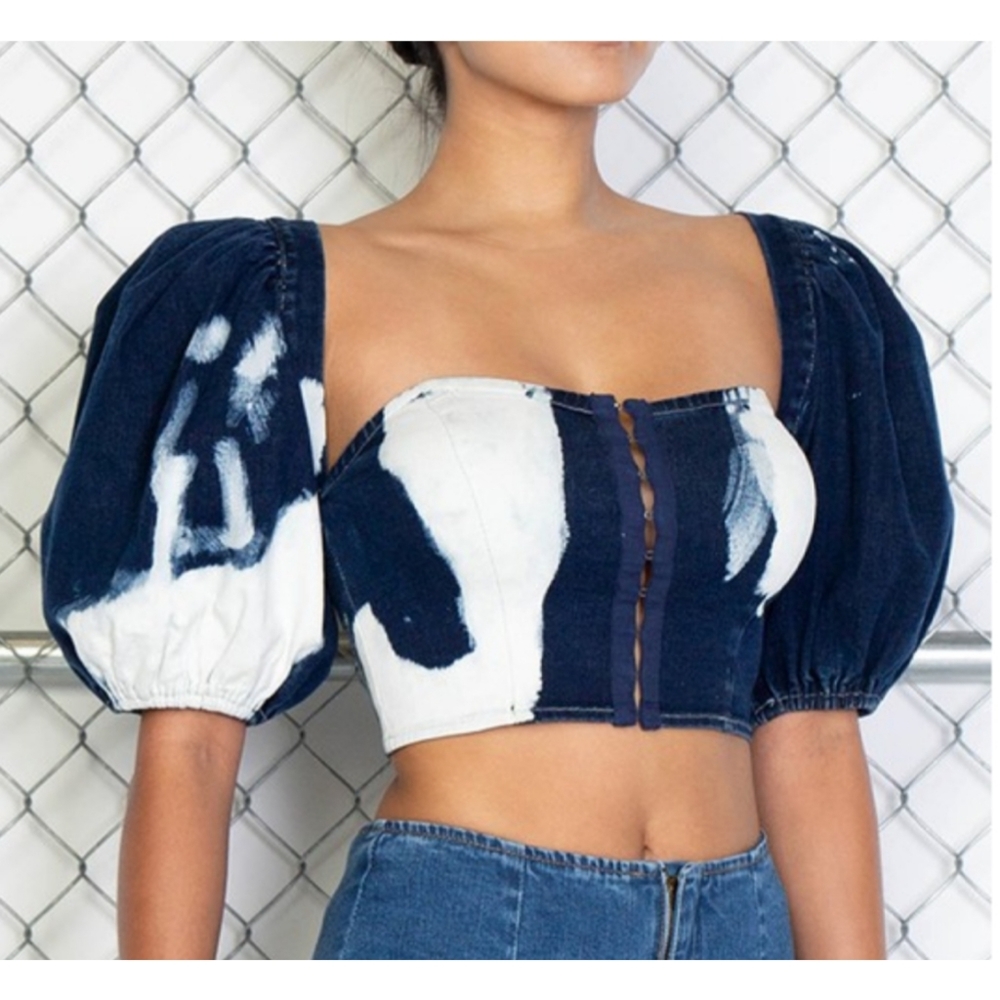 Puff Sleeve Corset - Picture 2 of 7
